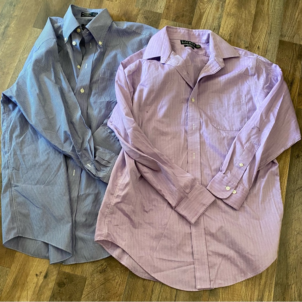 Ralph Lauren/Nautica shirt looks, 15 1/2, GUC